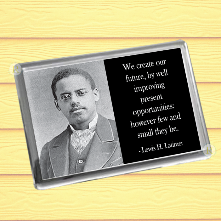 Lewis H. Latimer Fridge Magnet